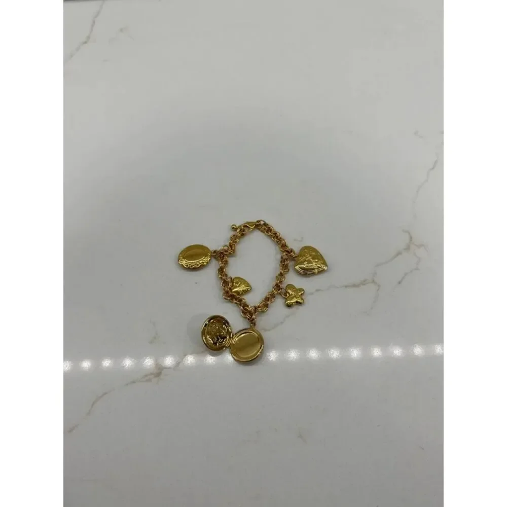 Vintage 2003 Avon Gold Tone Charm Bracelet NIB